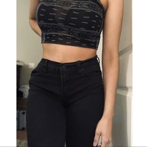 Black Calvin Klein Straight Jeans